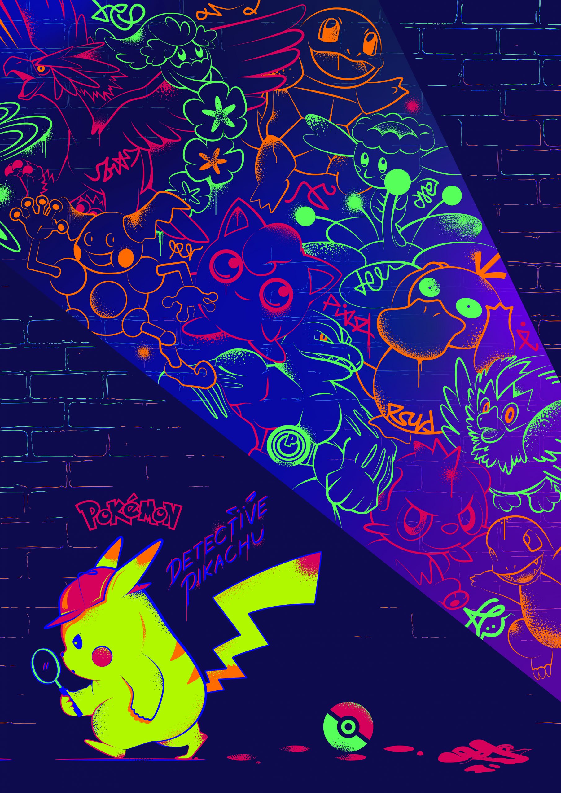 Pokemon: Detective Pikachu - Official Movie Artwork - Si Heard