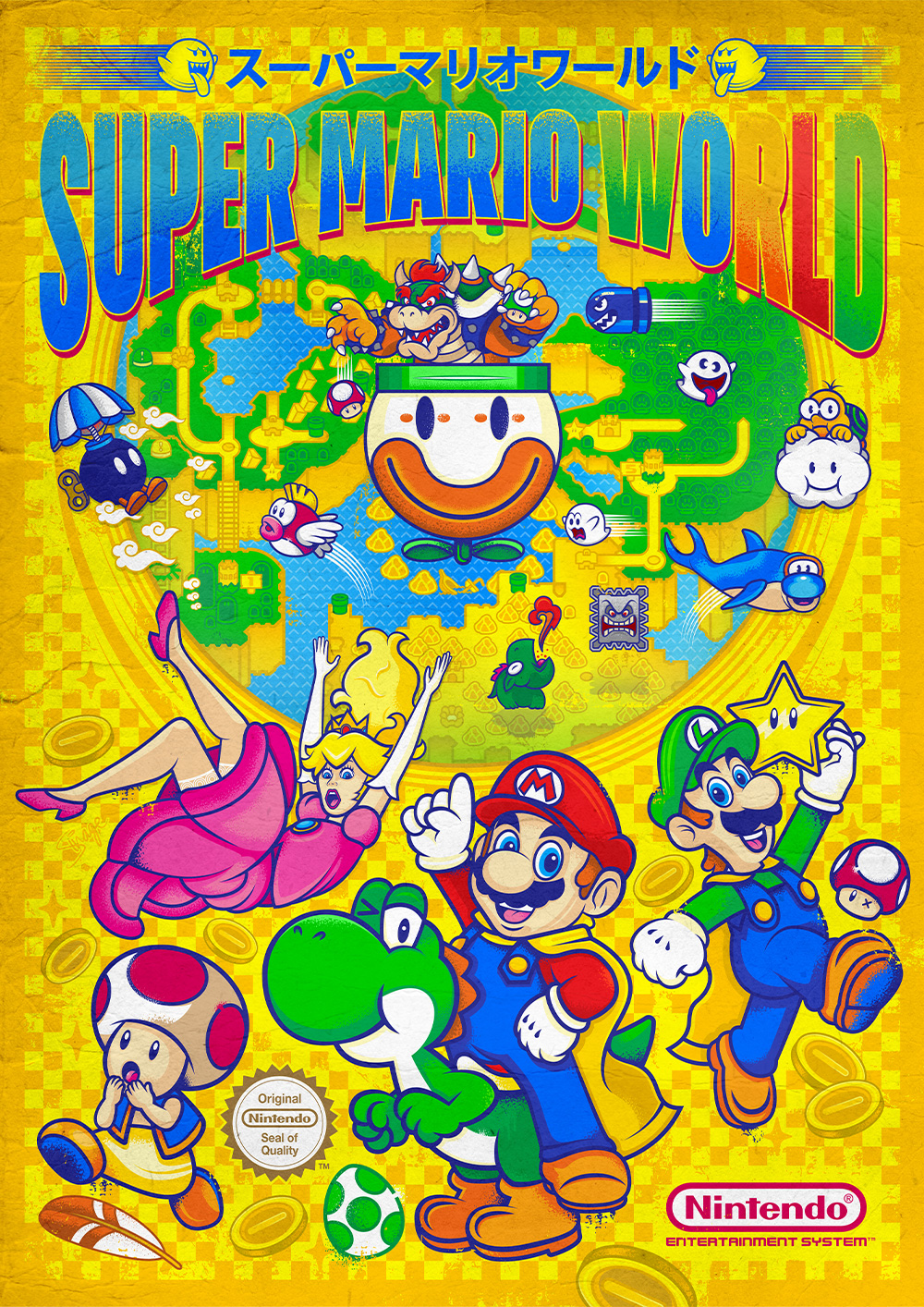 Super Mario World - Si Heard - Freelance Illustrator in Brighton, UK