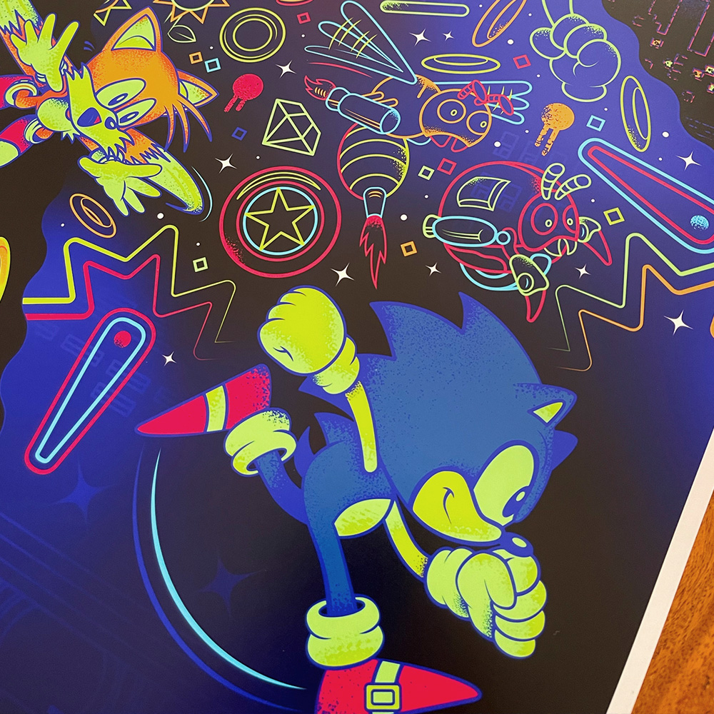 Sonic The Hedgehog SEGA official print
